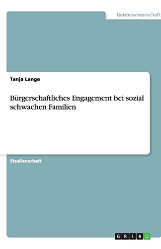 Bürgerschaftliches Engagement bei sozial schwachen Familien