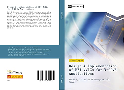 Design & Implementation of HBT MMICs for W-CDMA Applications: Including Evaluation of Package and PCB Effects