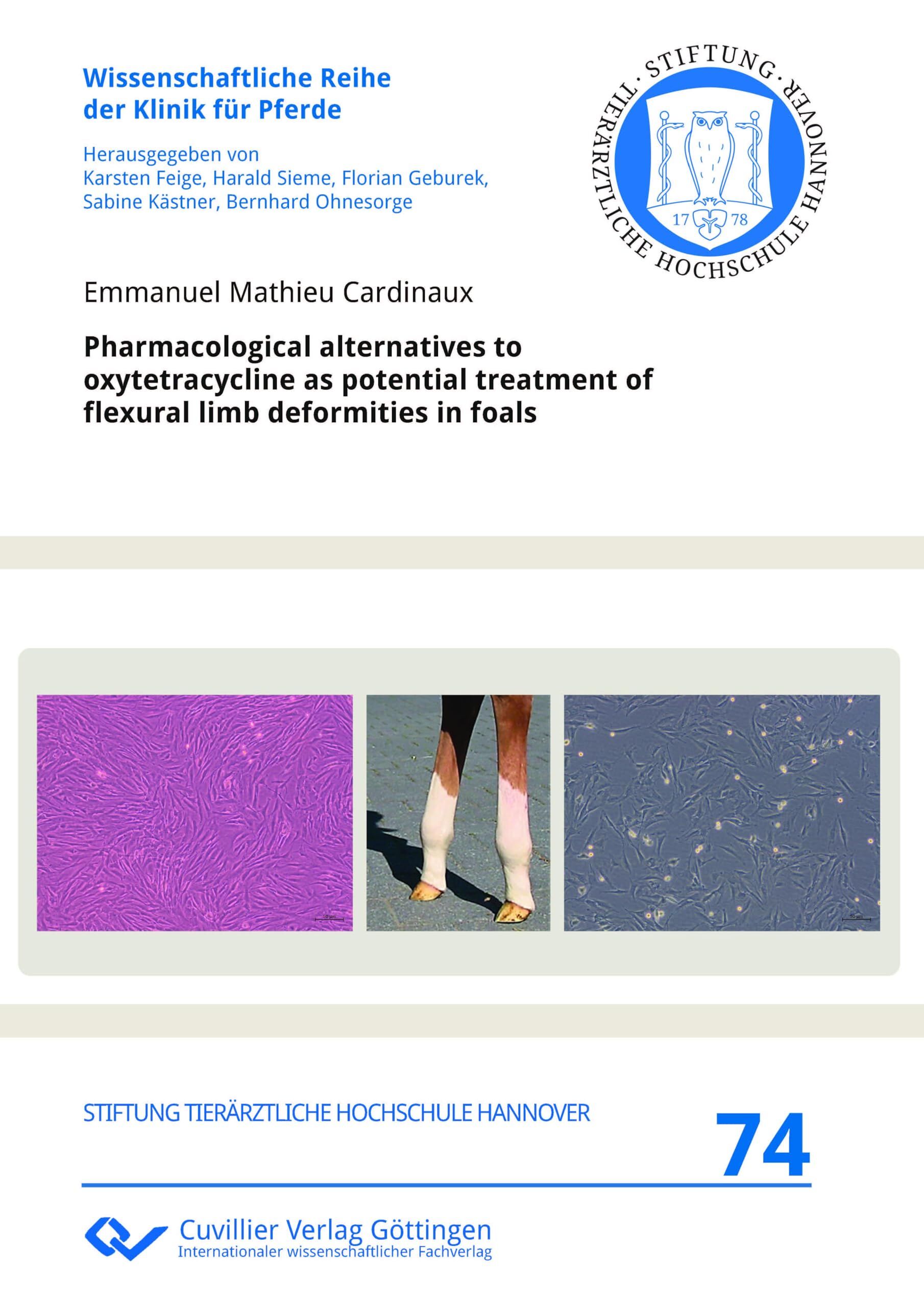 Pharmacological alternatives to oxytetracycline as potential treatment of flexural limb deformities in foals