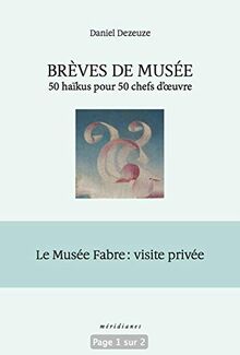 Brèves de musée : 50 haïkus pour 50 chefs-d'oeuvre