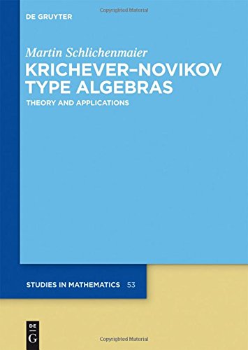 Krichever-Novikov Type Algebras: Theory and Applications (De Gruyter Studies in Mathematics, Band 53)