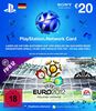 PlayStation Live Card 20 Euro (Deutschland) im UEFA Euro 2012 Design (FIFA 12 Add-On nicht enthalten)