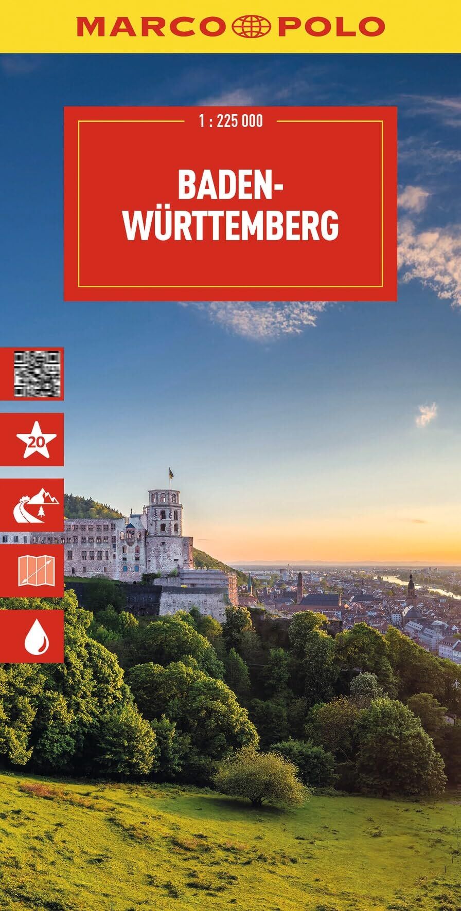 MARCO POLO Reisekarte Deutschland 11 Baden-Württemberg 1:225.000