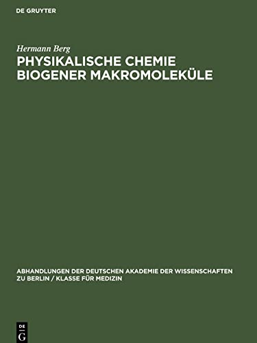 Physikalische Chemie biogener Makromoleküle: II. Jenaer Symposium, 18. bis 21. September 1963. Vorträge und Diskussionen