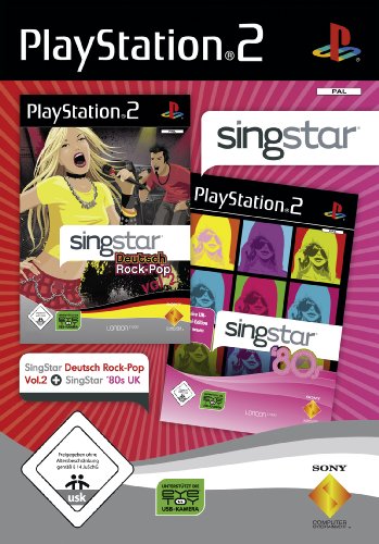 Singstar Doppelpack - Deutsch Rock-Pop Vol.2 + 80's UK [Software Pyramide]