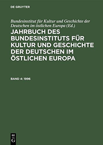 Berichte und Forschungen, Bd.4, 1996