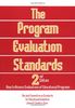 The Program Evaluation Standards: How to Assess Evaluations of Educational Programs
