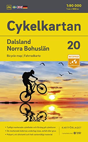 Cykelkartan Blad 20 Dalsland/Norra Bohuslän 1:90000: Radwanderkarte 20 Dalsland . 1:90000