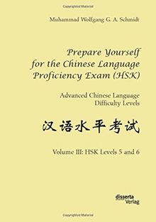 Prepare Yourself for the Chinese Language Proficiency Exam (HSK). Advanced Chinese Language Difficulty Levels: Volume III: HSK Levels 5 and 6