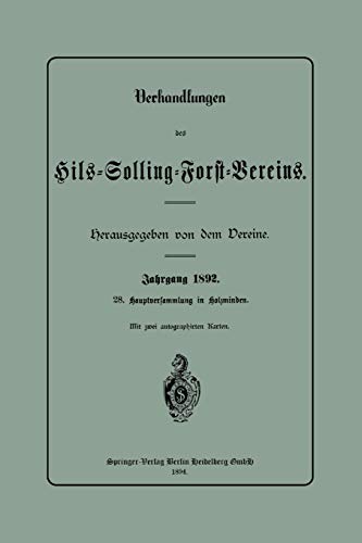 Verhandlungen des Hils-Solling-Forst-Vereins: Mit online files/update