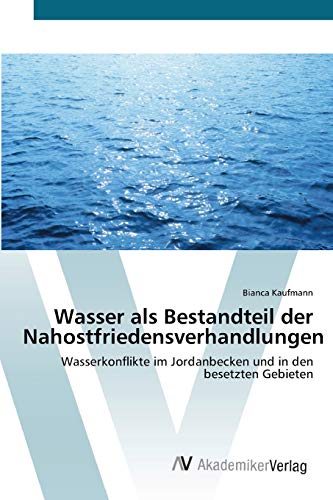 Wasser als Bestandteil der Nahostfriedensverhandlungen: Wasserkonflikte im Jordanbecken und in den besetzten Gebieten