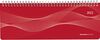 Tisch-Querkalender PP-Cover rot 2023 - Büro-Planer 29,7x10,5 cm