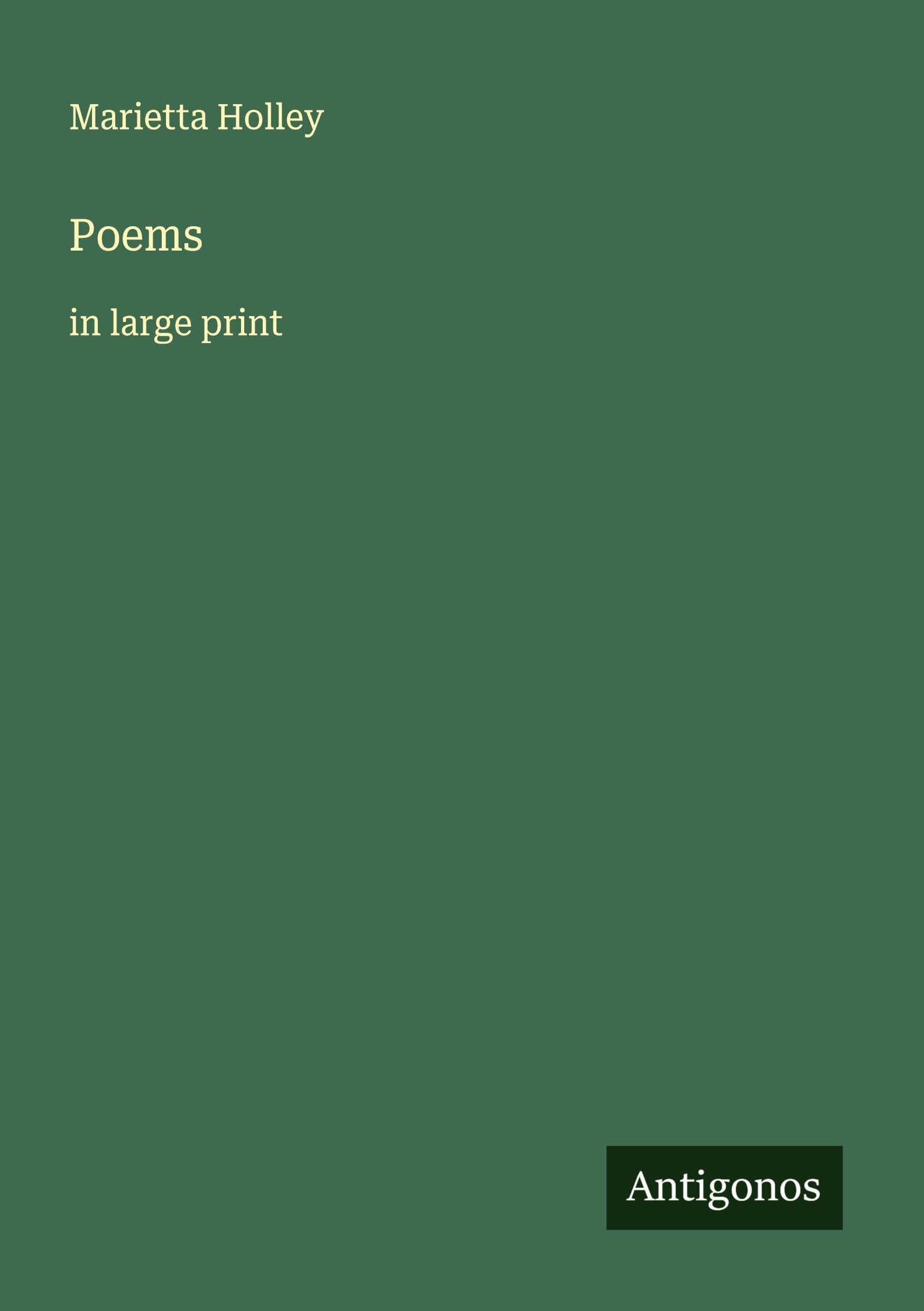 Poems: in large print
