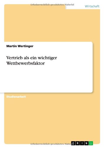 Vertrieb als ein wichtiger Wettbewerbsfaktor