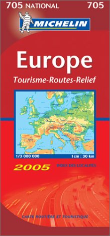 Europe : Tourisme, routes, reliefs 1/3 000 000