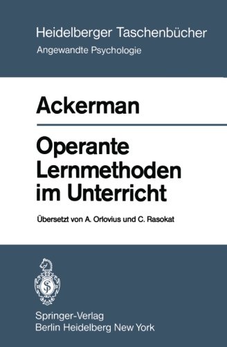 Operante Lernmethoden im Unterricht (Heidelberger Taschenbücher)