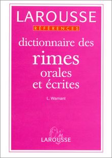 Dictionnaire des rimes orales et écrites (Références)