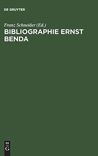 Bibliographie Ernst Benda