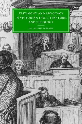 Testimony Advoc Victrn Law Lit Theo (Cambridge Studies in Nineteenth-Century Literature and Culture, Band 27)