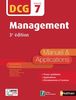Management, DCG épreuve 7 : manuel & applications