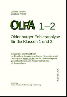 OLFA 1-2. Oldenburger Fehleranalyse für die Klassen 1 und 2: Instrument und Handbuch