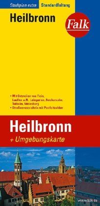 Falk Stadtplan Extra Standardfaltung Heilbronn