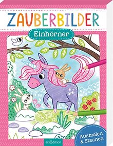 Zauberbilder Einhörner: Ausmalen und staunen
