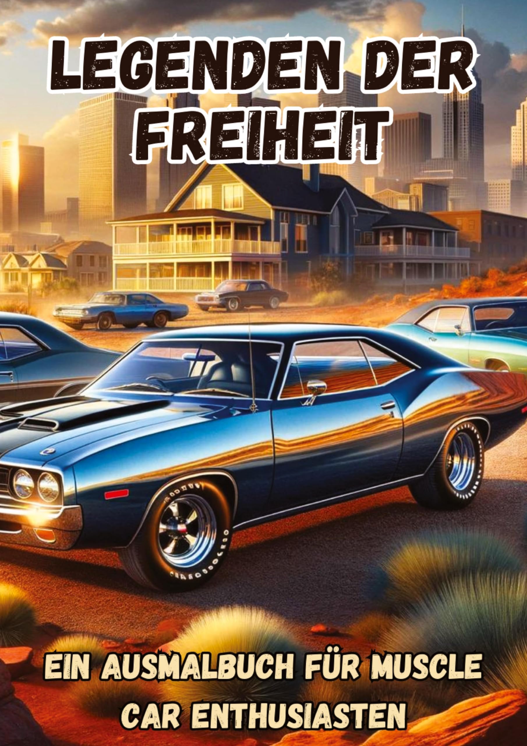 Legenden der Freiheit: Ein Ausmalbuch für Muscle Car Enthusiasten