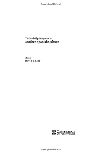 The Cambridge Companion to Modern Spanish Culture (Cambridge Companions to Culture)