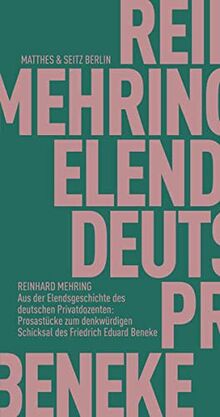 Aus der Elendsgeschichte des deutschen Privatdozenten: Prosastücke zum denkwürdigen Schicksal des Friedrich Eduard Beneke (Fröhliche Wissenschaft)