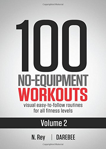 100 No-Equipment Workouts Vol. 2: Easy to follow home workout routines with visual guides for all fitness levels