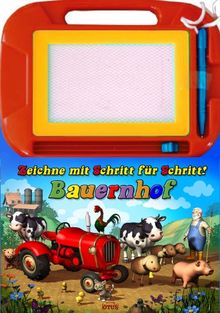 Zaubertafel Bauernhof: Zeichne mit - Schritt für Schritt!