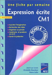 Expression écrite CM1 : une fiche par semaine