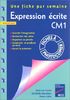 Expression écrite CM1 : une fiche par semaine
