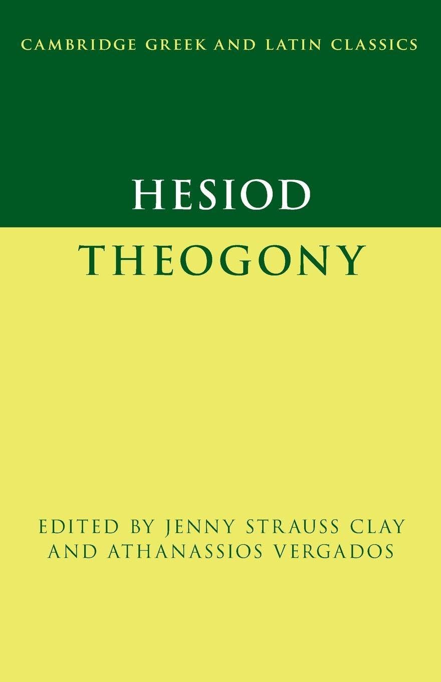 unbekannt Hesiod, Theogony (Cambridge Greek And Latin Classics)