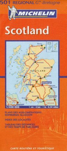 Carte routière : Scotland, N° 11501 (en anglais) (Maps/Regional (Michelin))