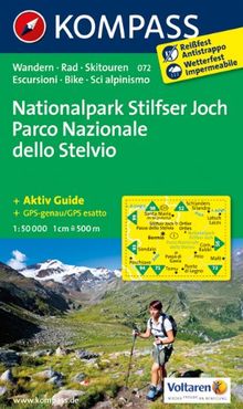 Nationalpark Stilfserjoch /Parco Nazionale dello Stelvio: Wanderkarte mit Aktiv Guide, Radrouten und Skitouren. GPS-genau. Dt. /Ital. 1:50000