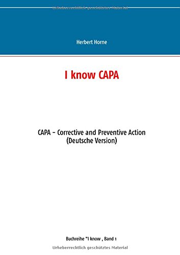 I know CAPA: CAPA - Corrective and Preventive Action