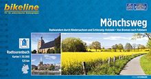 Mönchsweg: Radwandern durch Niedersachsen und Schleswig-Holstein, Von Bremen nach Fehmarn, 1:50.000, 525 km (Bikeline Radtourenbücher)