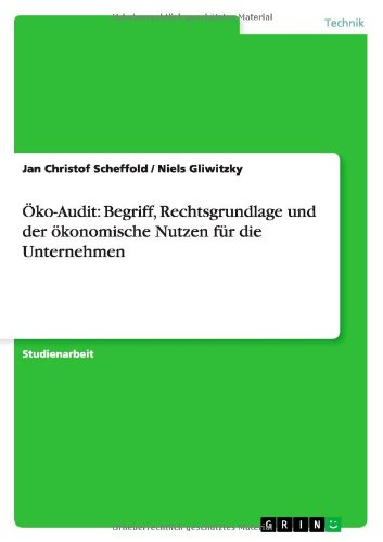 Öko-Audit: Begriff, Rechtsgrundlage und der ökonomische Nutzen für die Unternehmen