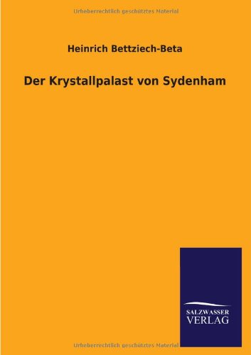 Der Krystallpalast von Sydenham