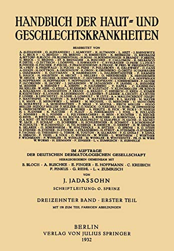 Haare und Haarboden Schweissdrüsen · Talgdrüsen (Handbuch der Haut- und Geschlechtskrankheiten, 13/1)