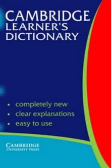 Cambridge Learner's Dictionary De Cambridge University Press