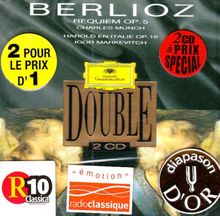 Berlioz : Requiem op.5 "Messe des morts" / Harold en Italie von Orchestre Philharmonique de Berlin | CD | Zustand sehr gut