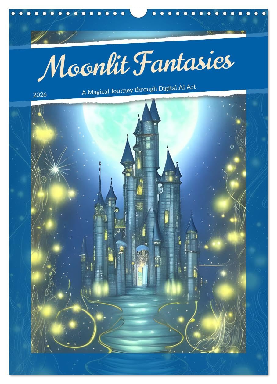 Moonlit Fantasies (Wall Calendar 2026 DIN A3 portrait), CALVENDO 12 Month Wall Calendar: A Magical Journey through Digital AI Art