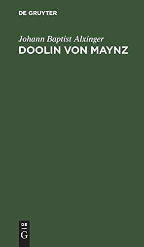 Doolin von Maynz: Ein Rittergedicht