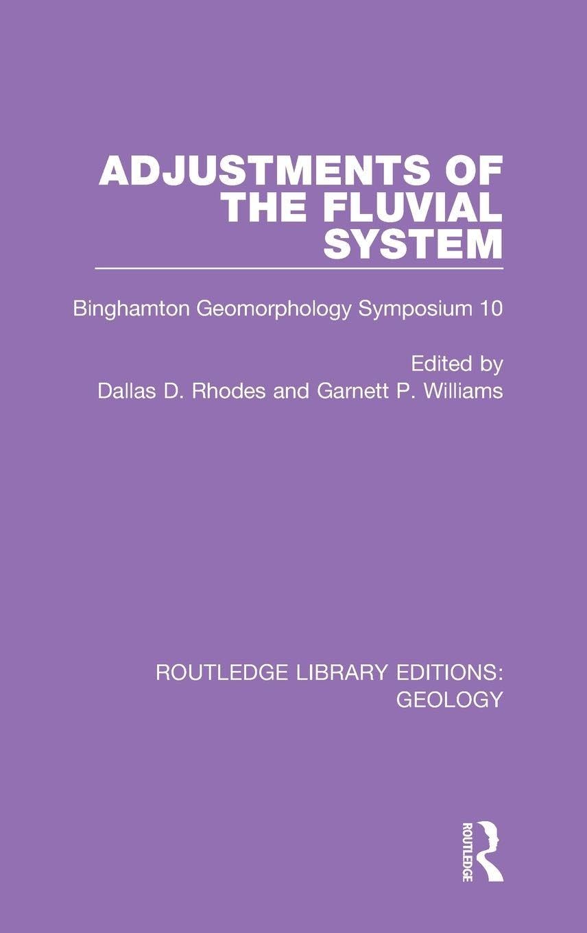 Adjustments of the Fluvial System: Binghamton Geomorphology Symposium 10 (Routledge Library Editions: Geology, 1/10, Band 1)