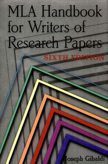 MLA Handbook for Writers of Research Papers