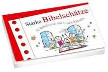 Starke Bibelschätze - Textkarten: 32 Bibelverse mit tollen Rätseln