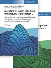 Mathematik in den Ingenieur- und Naturwissenschaften: Differential- und Integralrechnung, Differentialgleichungen, Integraltransformationen, ... Lehrbuch plus Aufgaben und Lösungen im Set